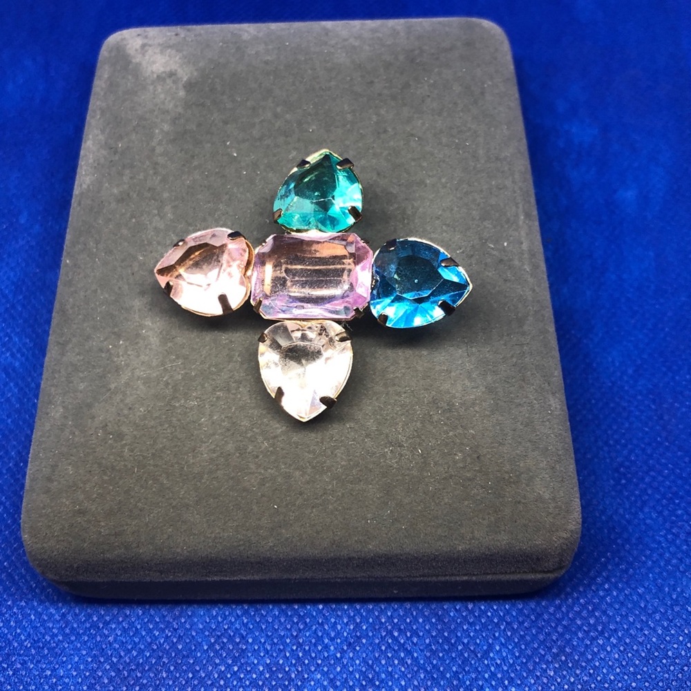 💙💚🍑💛💜Multicoloured brooch - Picture 4 of 5